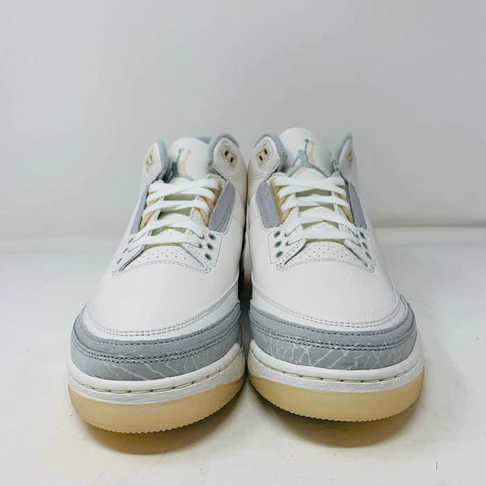 Jordan 3 Retro Craft Ivory sneaker with classic design and logo.
