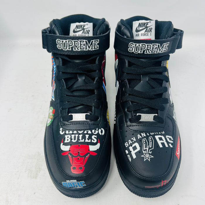 Nike Air Force 1 Mid Supreme NBA Black