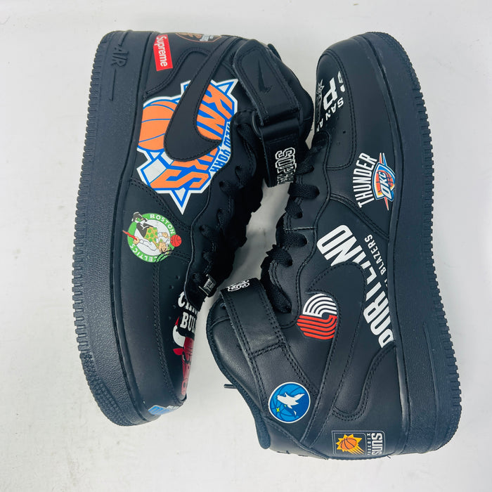 Nike Air Force 1 Mid Supreme NBA Black