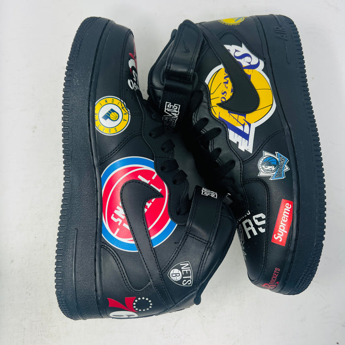 Nike Air Force 1 Mid Supreme NBA Black
