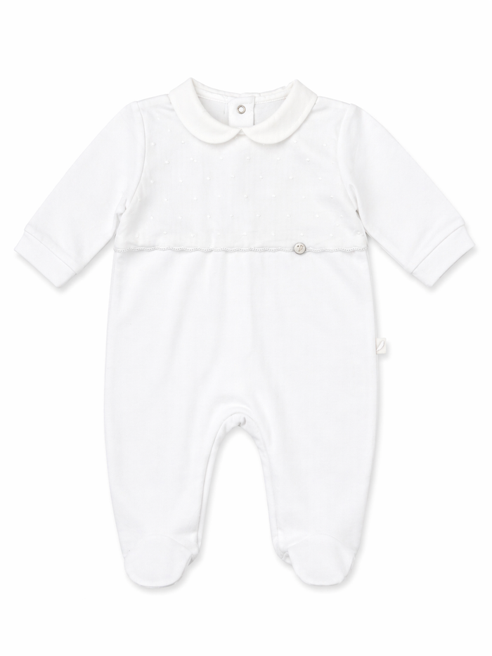 Babygrow 'Mini Dots' White