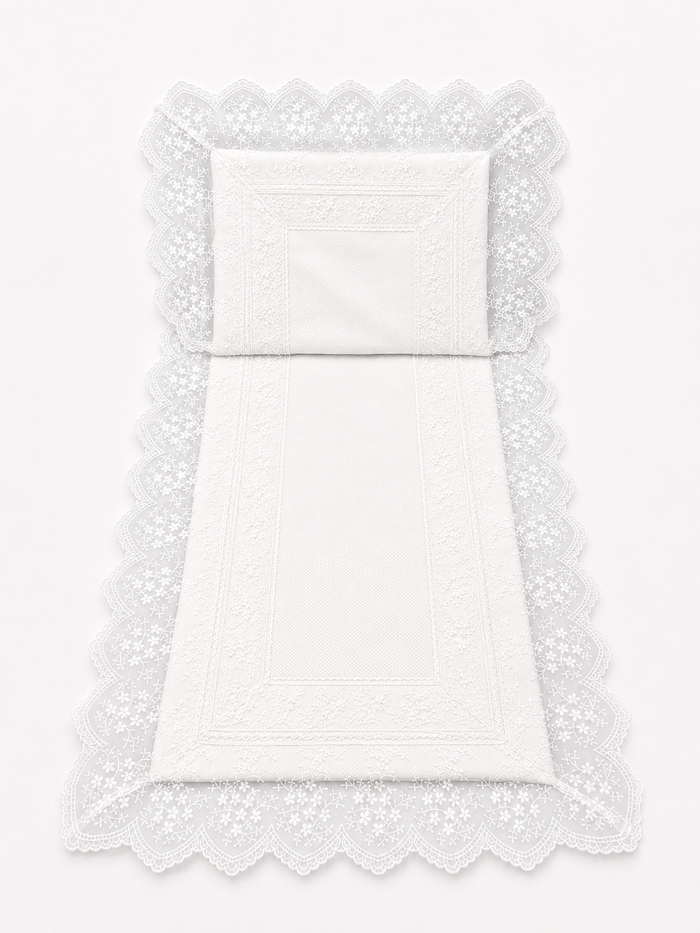 Bassinet Cover 'Picos'- Pillow & Liner