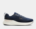 Brooks Beast GTS 26 running shoes in navy blue with engineered mesh upper, GuideRails support system, and cushioned midsole, side view.