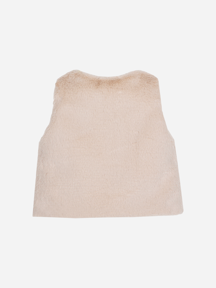 Beige Fur Vest