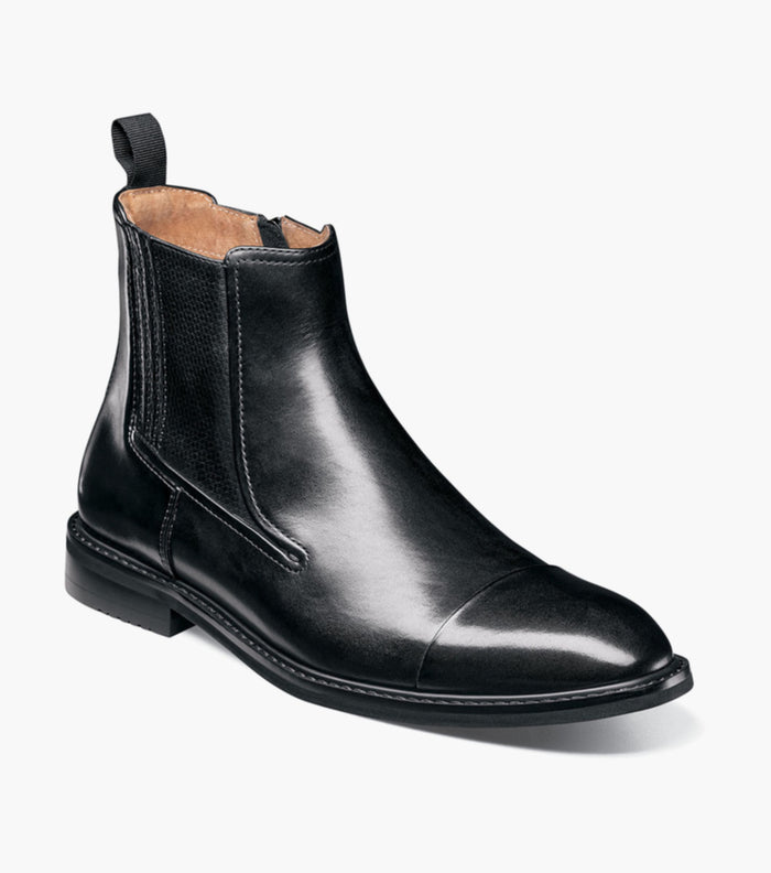 Berkshire Cap Toe Side Zip Boot
