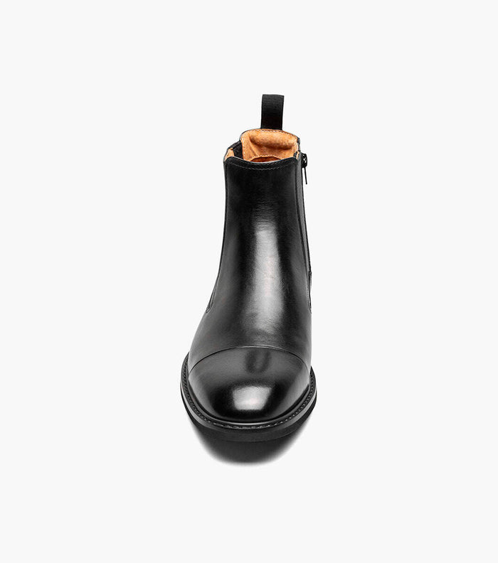 Berkshire Cap Toe Side Zip Boot