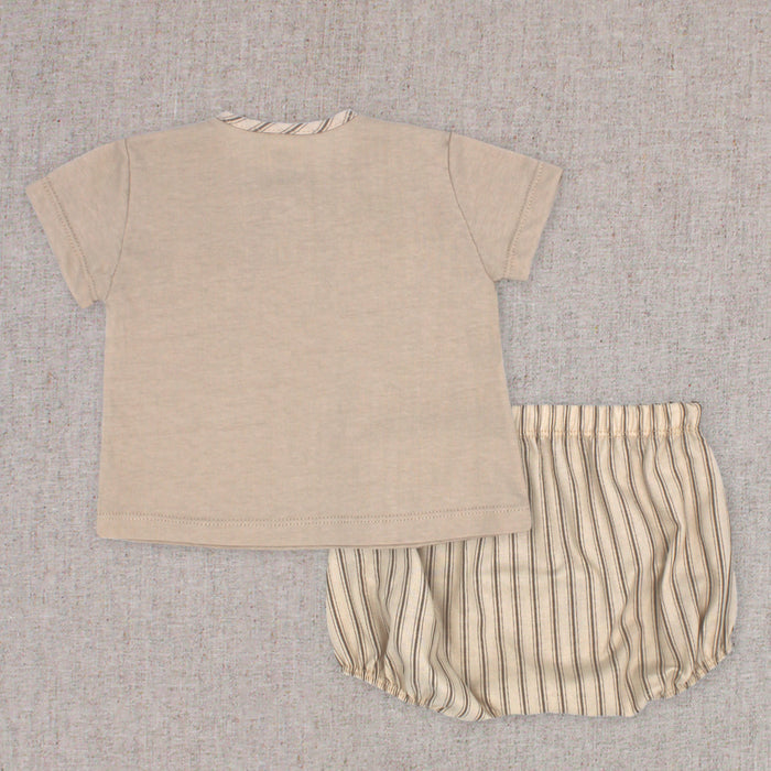 Bloomer Set 'Rayas Camel'