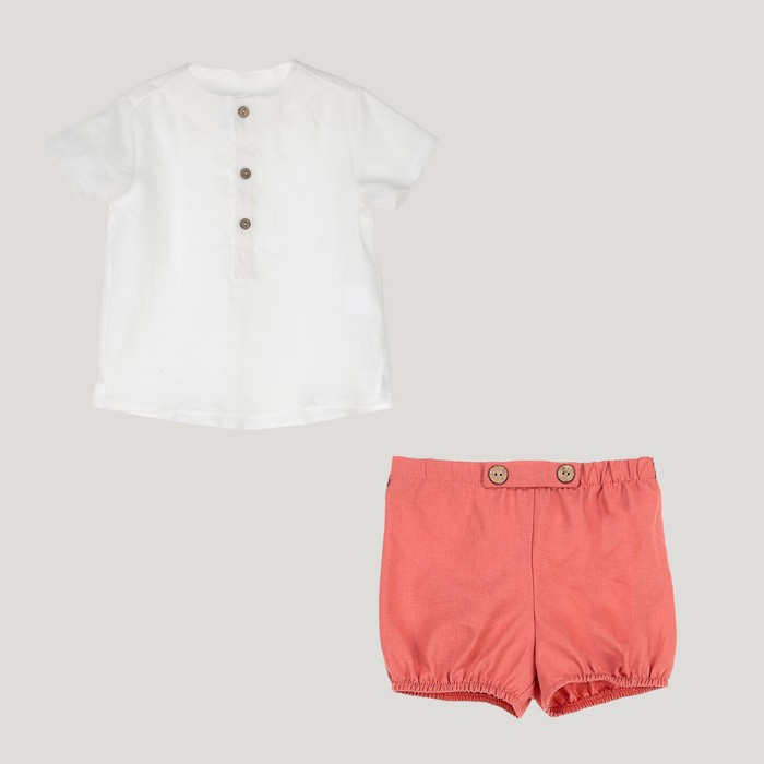 Boy Set Coral Dahlia