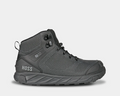 Hoss Buster Hi Comp Toe Boot in black with waterproof mesh upper, composite safety toe, and padded ankle collar, side view.