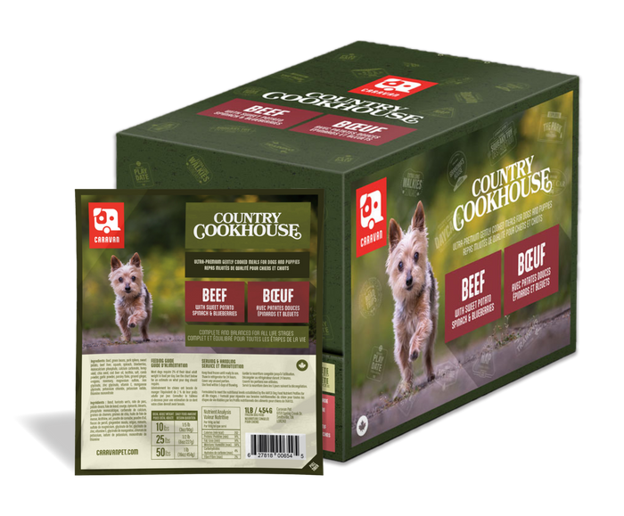 Caravan 🍁Country Cookhouse Gently Cooked Beef for Dogs 1LB