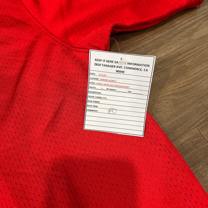 Chrome Hearts Football Jersey Sample Red