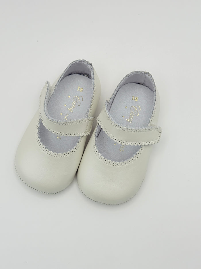 Crib Shoe Mary Jane Nacar Ivory