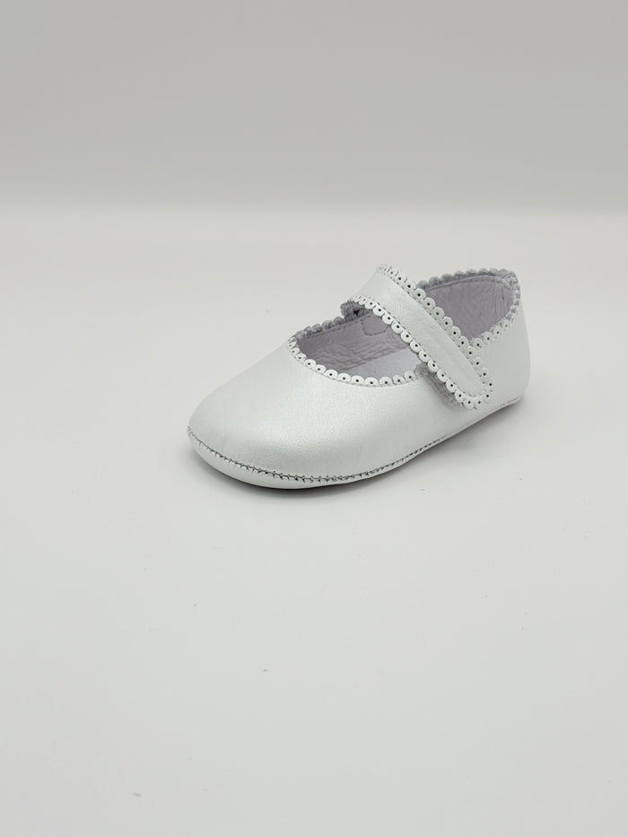 Crib Shoe Mary Jane Nacar White