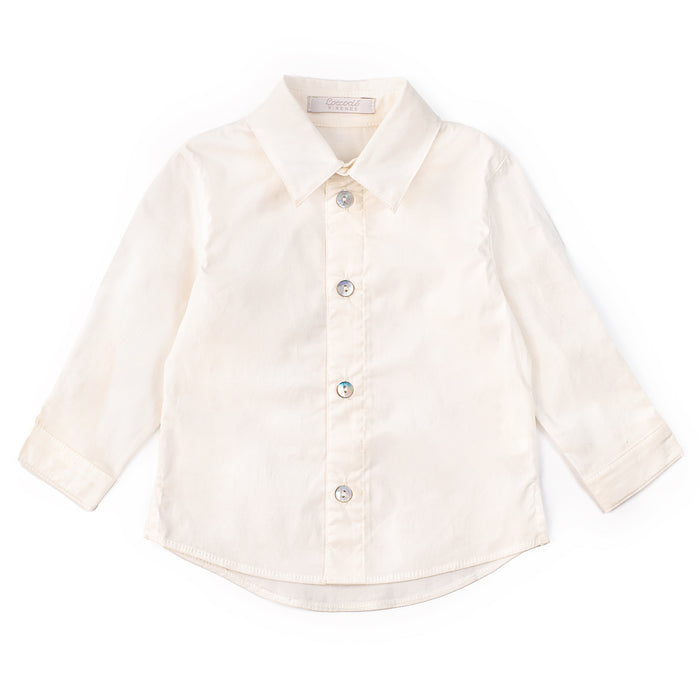 White button-up shirt on a white background