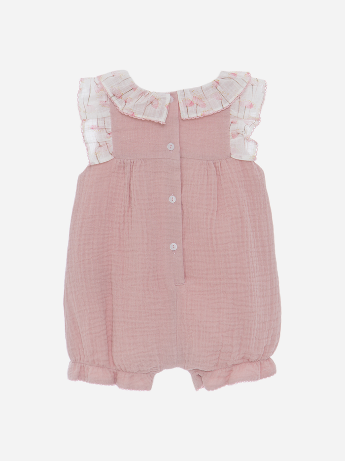 Dusty Pink Cotton Romper