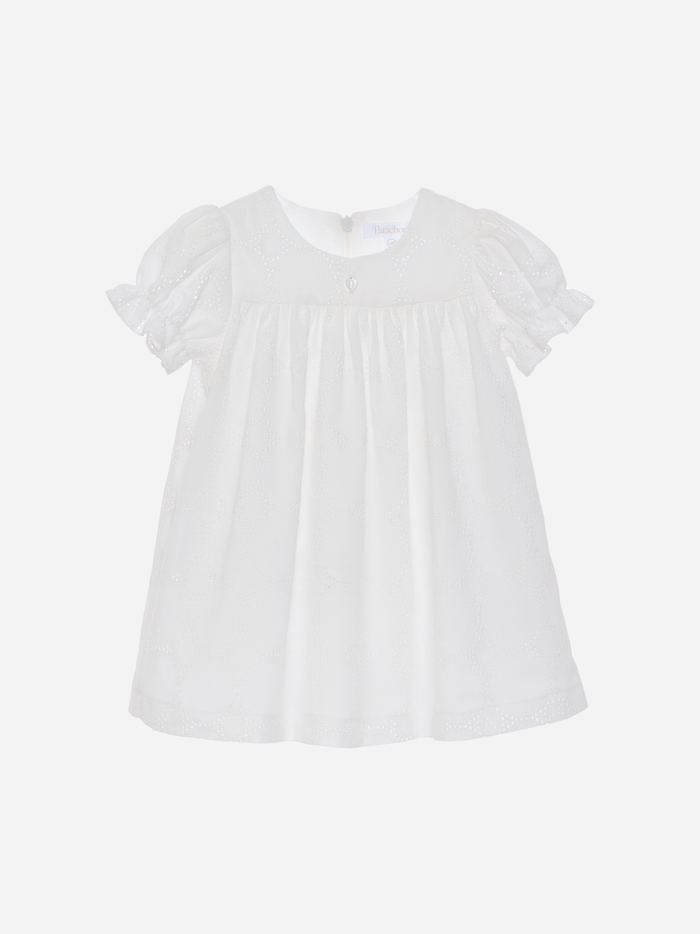 Ecru English Embroidery Dress