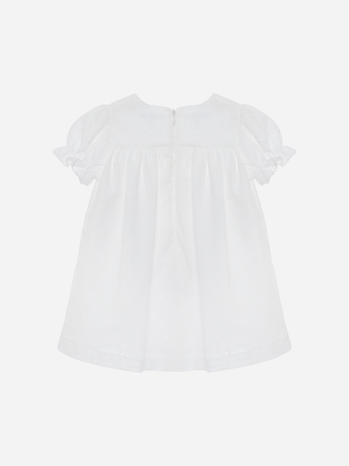 Ecru English Embroidery Dress