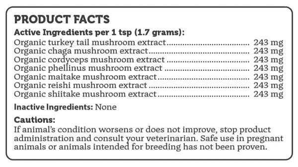 Four Leaf Rover Seven 'Shrooms - Organic Mushroom Mix 51g