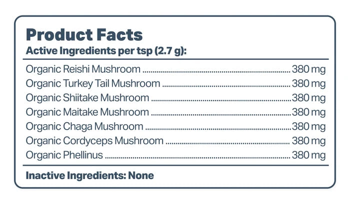 Four Leaf Rover Seven 'Shrooms - Organic Mushroom Mix 51g