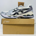 ASICS Gel-Kayano 14 Cream Black Metallic Plum sneaker on box, brand new condition.