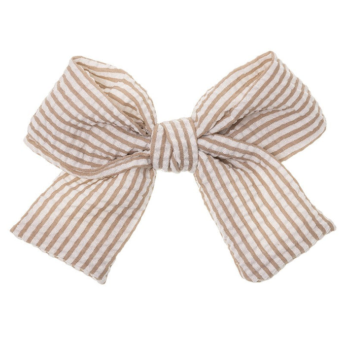 Hair Bow Seersucker Maxi