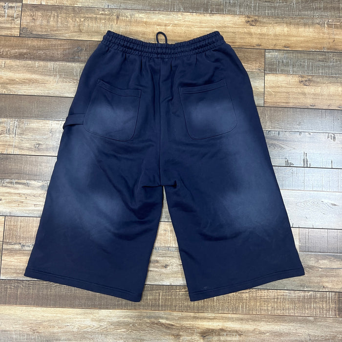 Happy Memories Dont Die 3/4 Navy Sweat Shorts