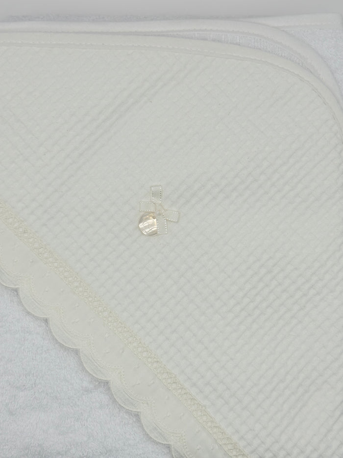 Hooded Towel XL Lucia Ivory