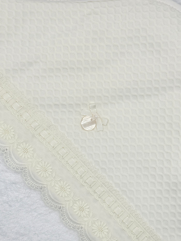 Hooded Towel XL Lucia Rombo Ivory
