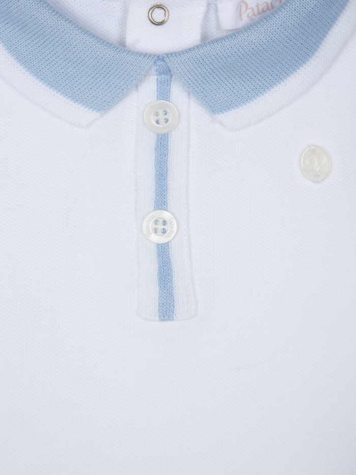Indigo Blue Jersey Piquet Set