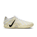 Nike Ja 3 "Sail" basketball shoes in white and cream with textured detailing, black Swoosh logo, and Zoom Air cushioning, side view.