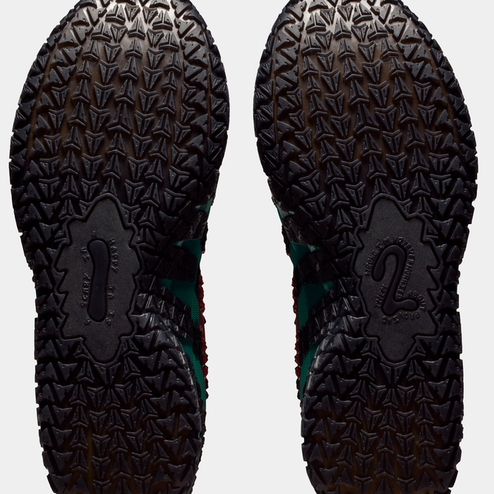 Nike Ja 3 "Scratch 3.0" basketball shoe outsole in black rubber with textured traction pattern, bottom view.