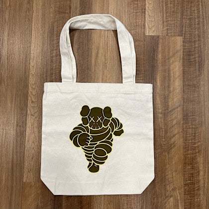 KAWS CHUM Tote Bag Olive, brand new condition, with unique design.