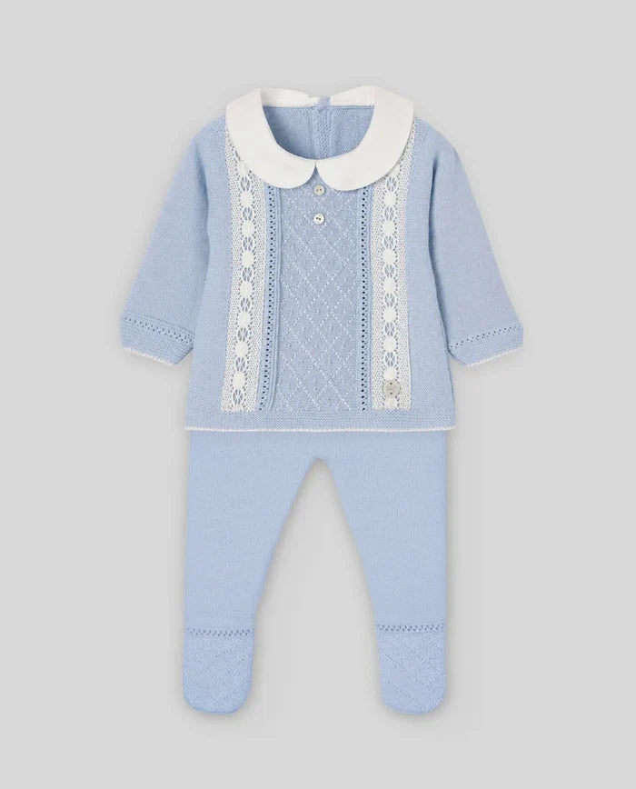 Knit Set 'Plumety Paz' Blue