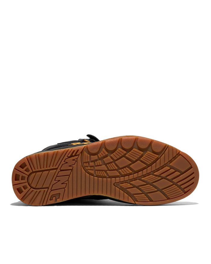Ewing Athletics KROSS X "BIG L" sneakers outsole in gum rubber with textured tread pattern and embossed branding.