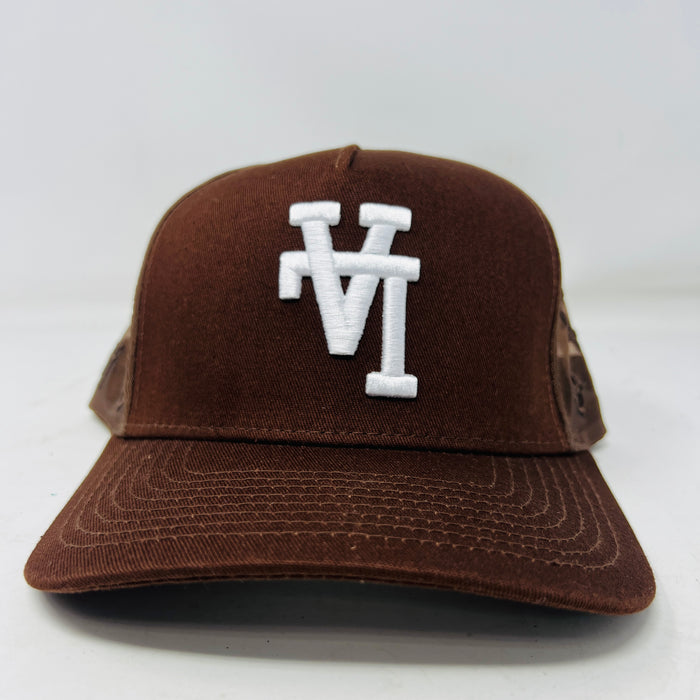 KTH Monogram Snapback Brown