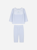 Lapins Blue Set with Embroidered Bib