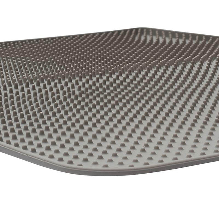 Messy Cats🍁 Litter Mat with Graduates Spikes in Grey