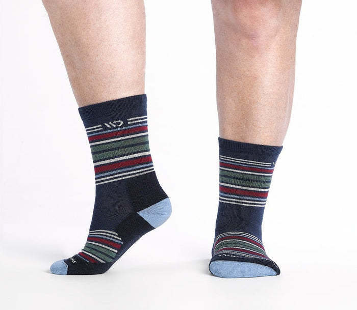 Multi Stripe Cushioned Micro Crew Socks - Image 6