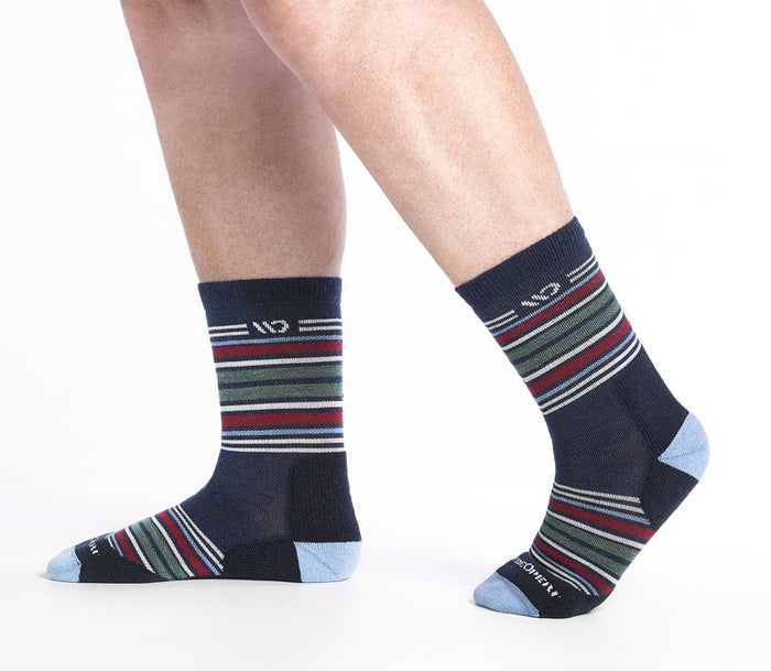 Multi Stripe Cushioned Micro Crew Socks - Image 7