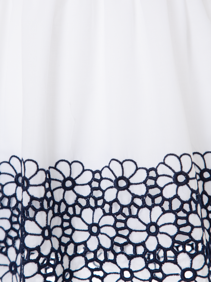 Navy Blue Embroidered Dress
