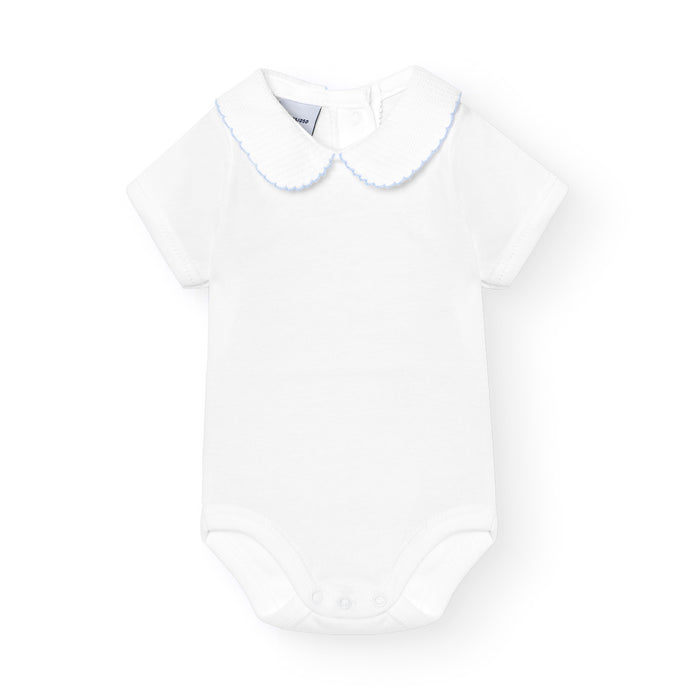 Onesie 'Piquet Collar' Baby Blue