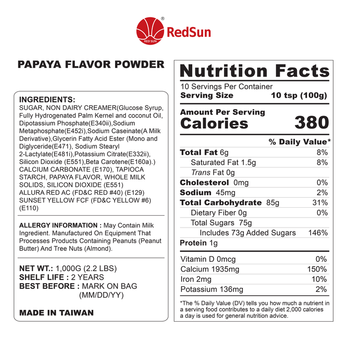 Papaya Powder 2.2LBS (Bag)