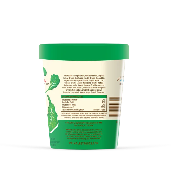 Primal™ Fresh Toppers Power Greens Recipe Frozen for Dogs & Cats