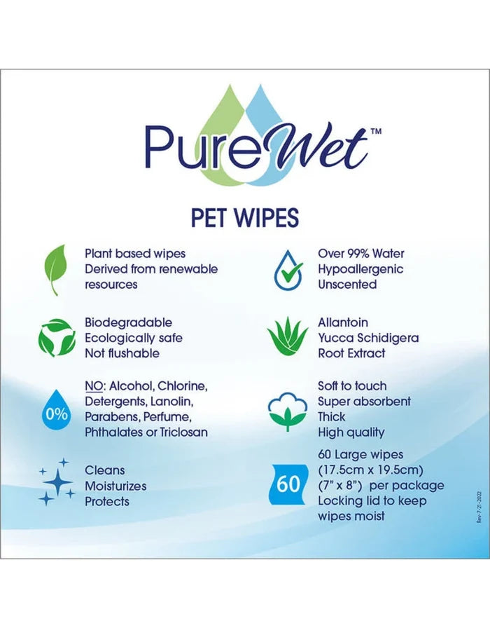 PureWet 🍁XL Pet and People Wipes 15ct