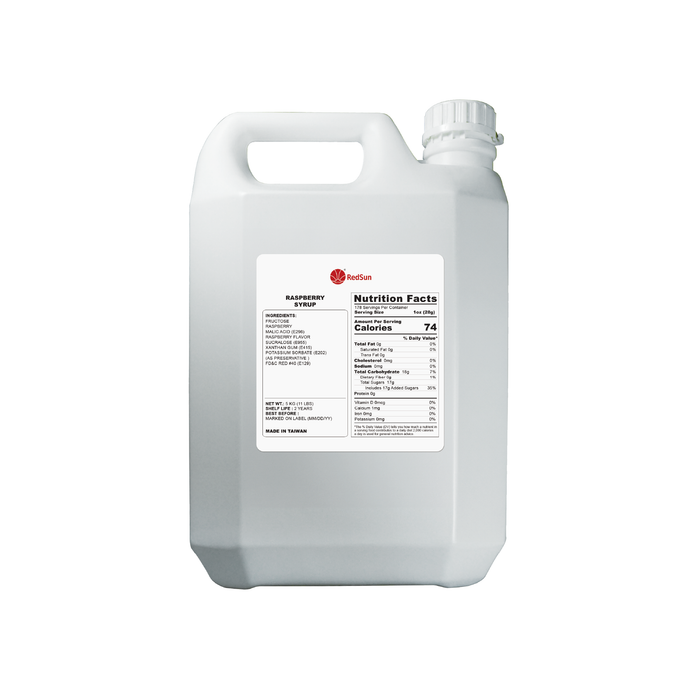 Raspberry Syrup 5KG (11LBS) (Bottle)