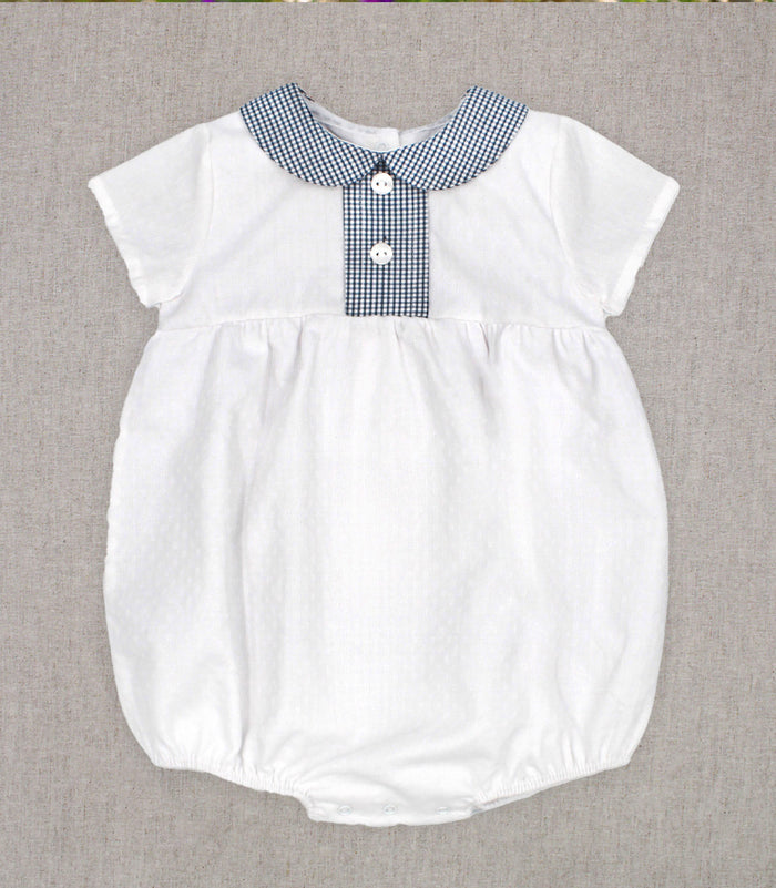 Romper 'Navy Gingham' Boy
