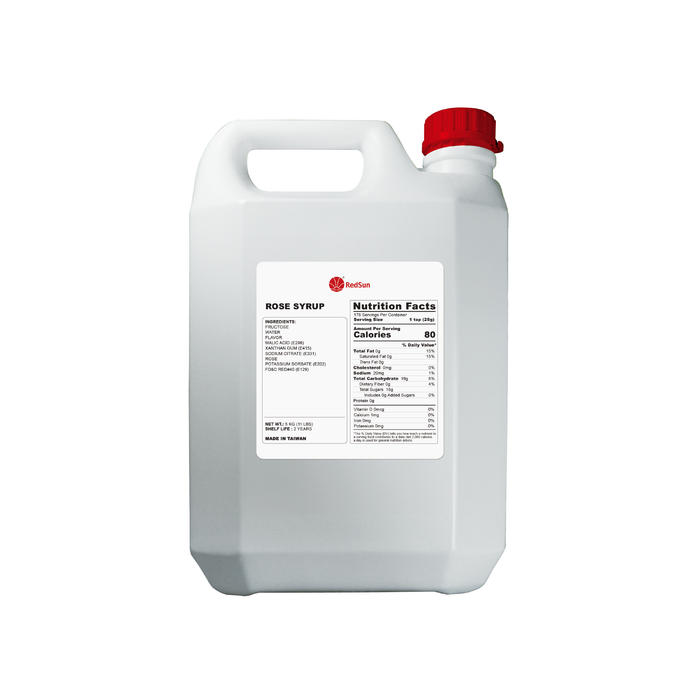 Rose Syrup 5KG (11LBS) (Bottle)