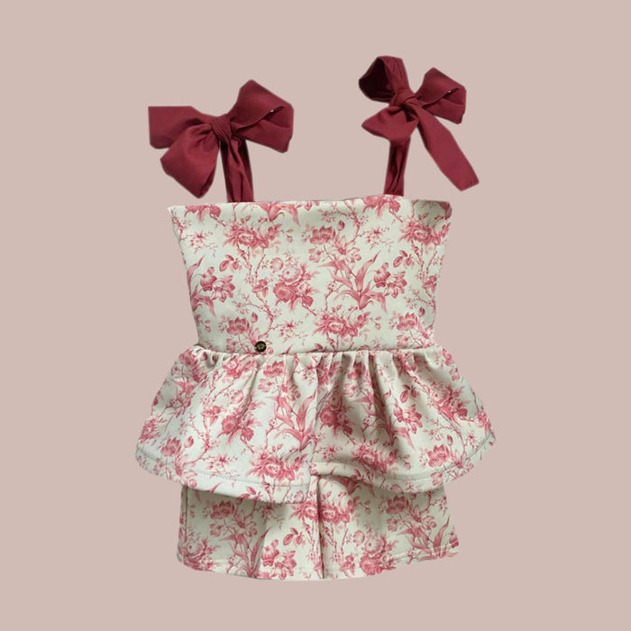 Short Set 'Toile Flowers'