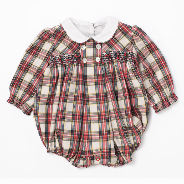 Smock Romper 'Tartan Classic'