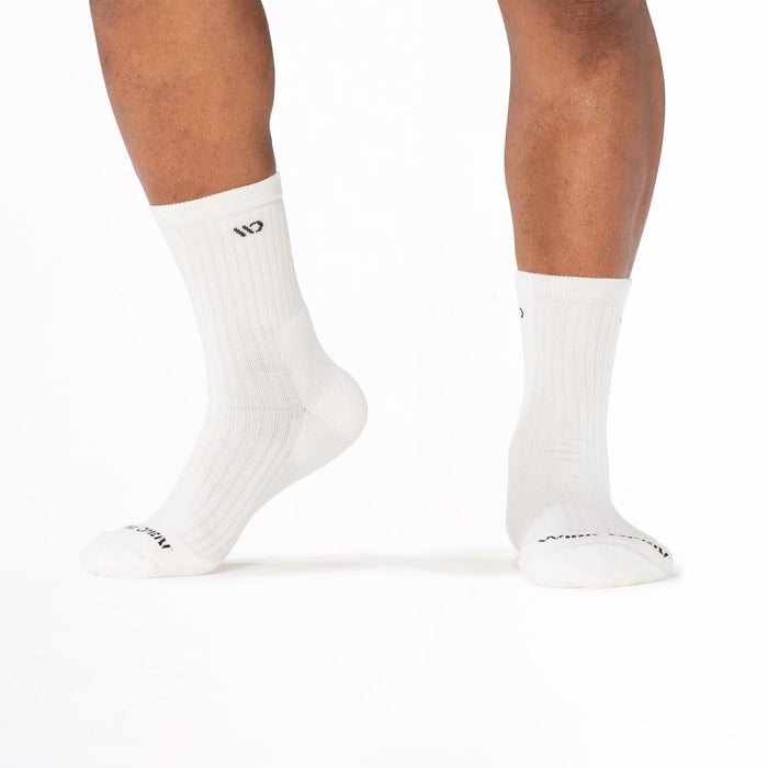Solid Cushioned Micro Crew Socks - Image 3